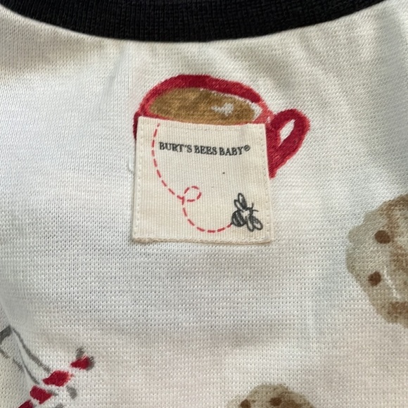 Burt's Bees White Cookie Print Pajama Set - Picture 3 of 6
